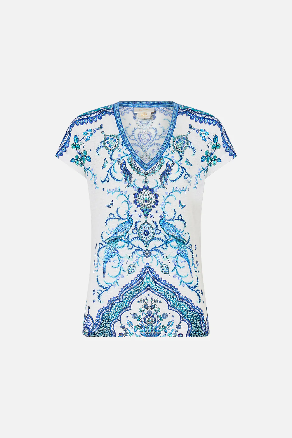 V NECK FITTED TEE ISNIK LULLABY - Image 3