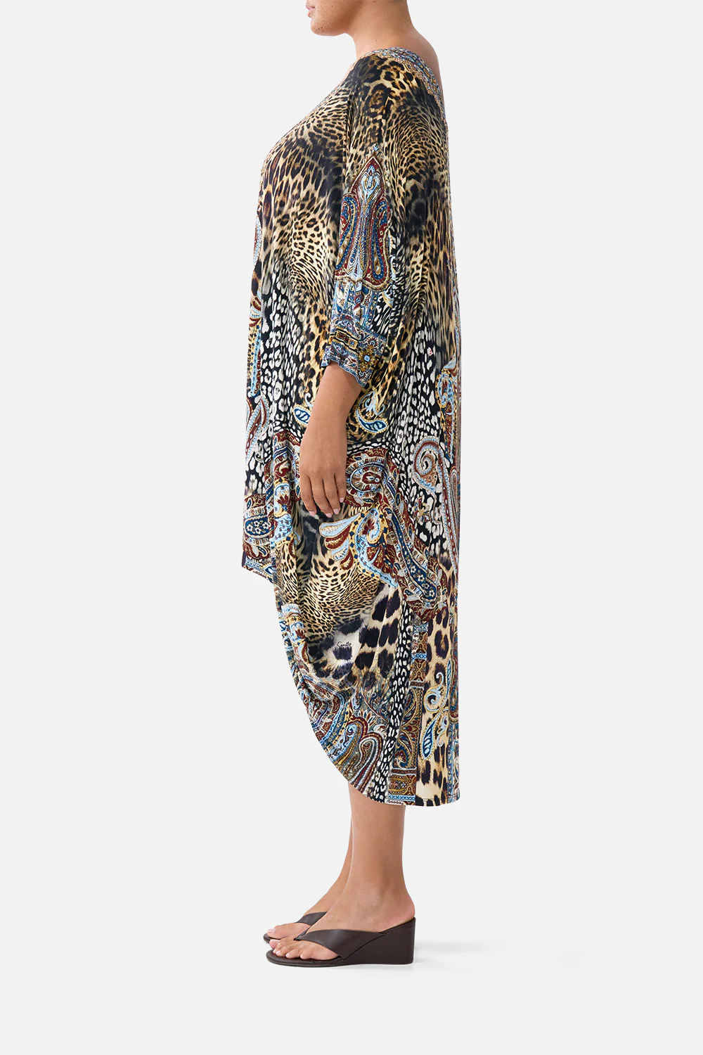 JERSEY SCOOP BACK HEM DRESS ISTANBUL ANIMALIA - Image 10