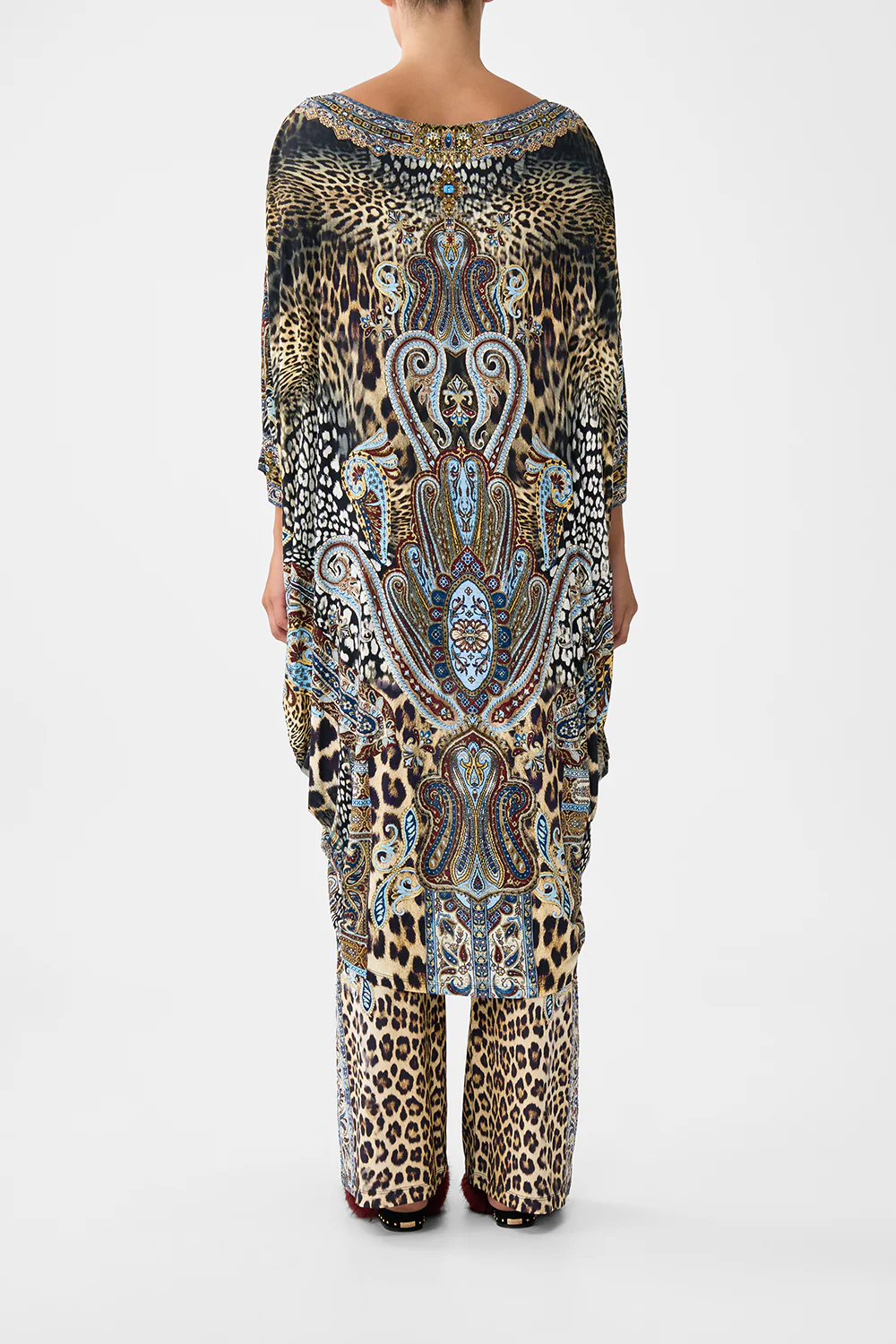 JERSEY SCOOP BACK HEM DRESS ISTANBUL ANIMALIA - Image 2