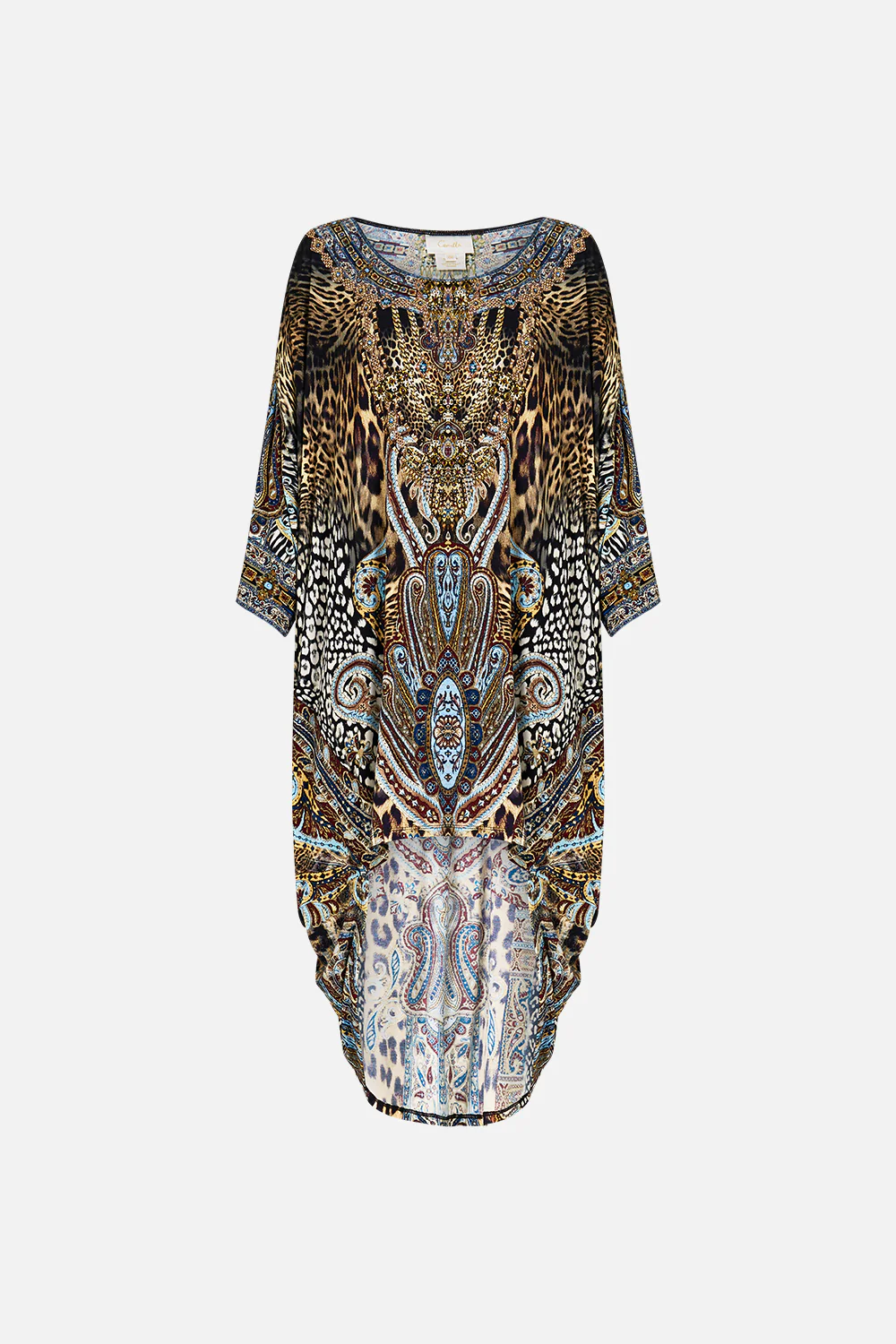 JERSEY SCOOP BACK HEM DRESS ISTANBUL ANIMALIA - Image 3