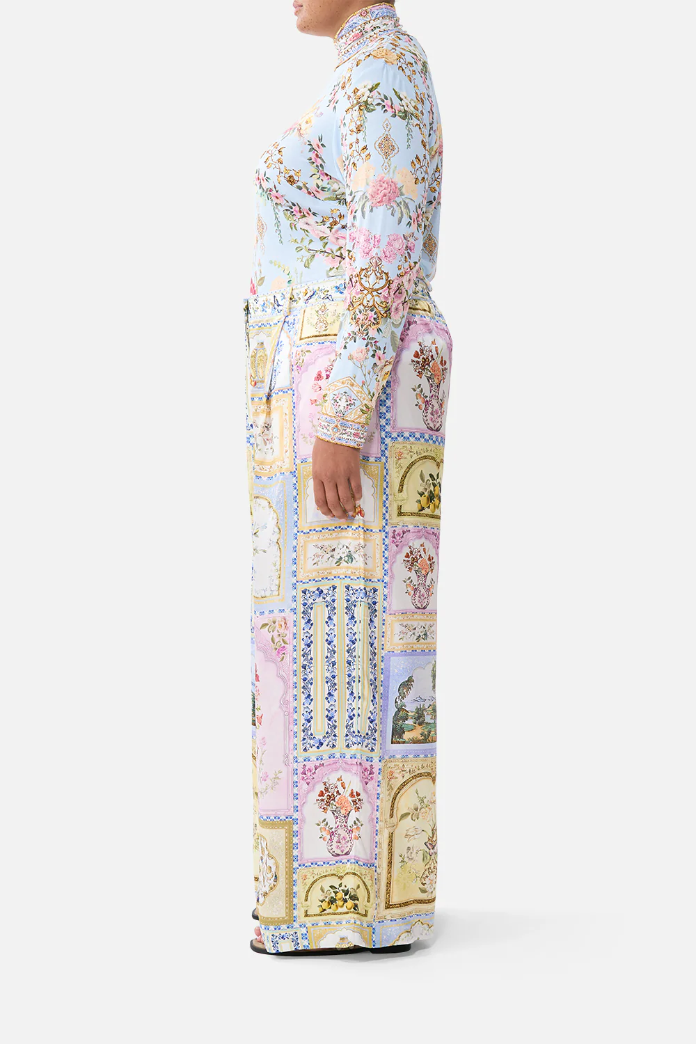 WIDE LEG WAISTED PANT BOTANICAL BALLADS - Image 10