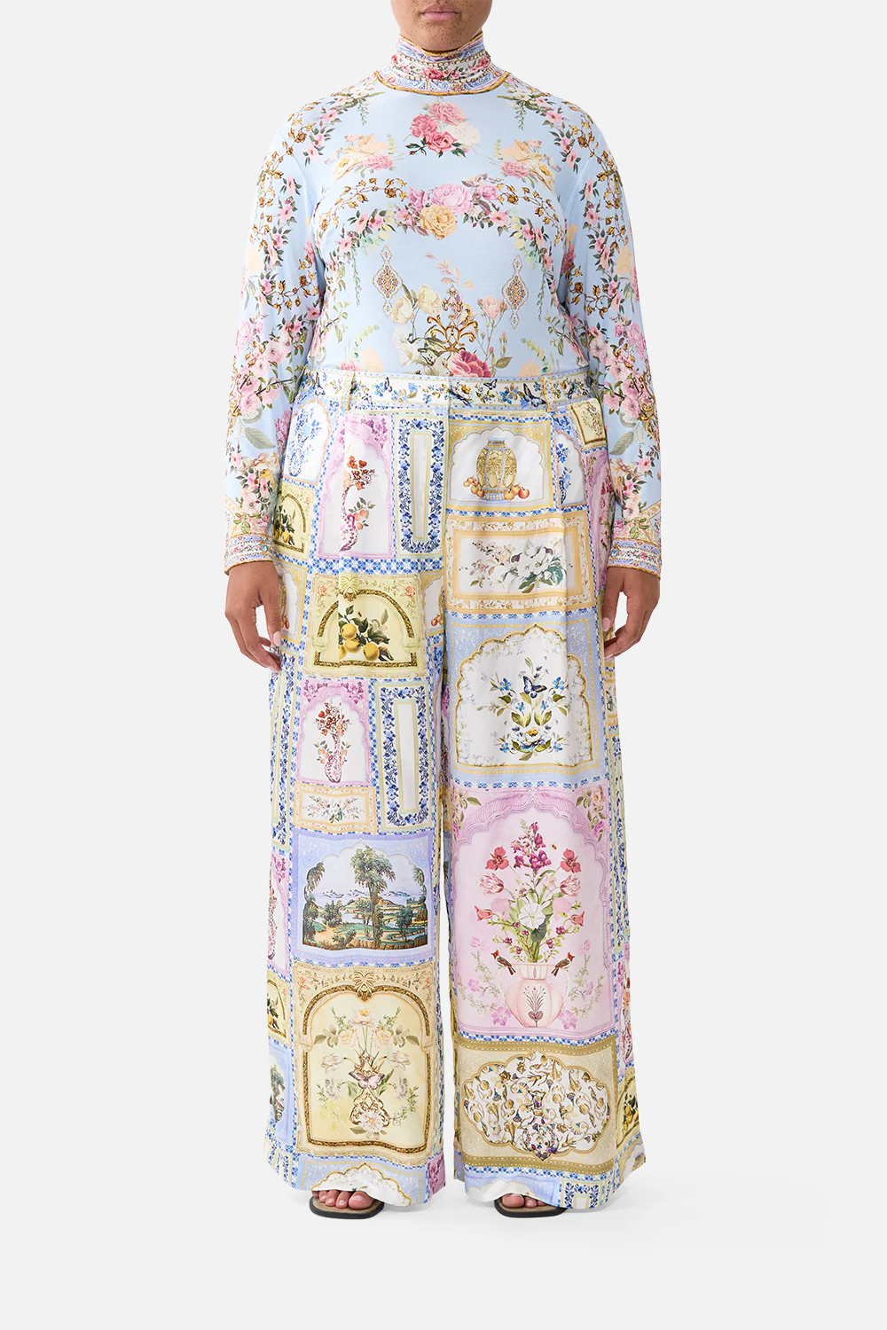 WIDE LEG WAISTED PANT BOTANICAL BALLADS - Image 8