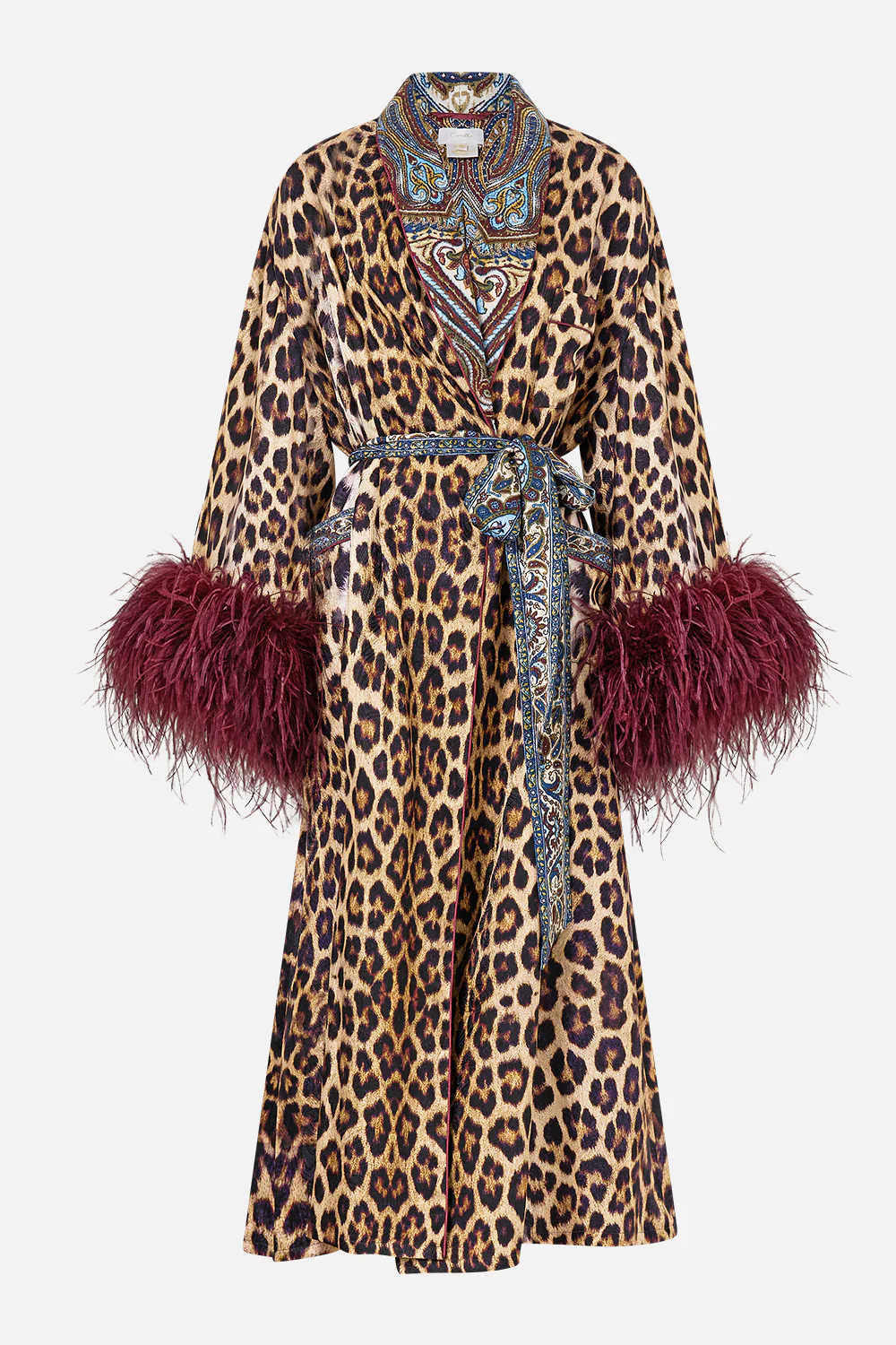LONG ROBE WITH FLARED SLEEVE ISTANBUL ANIMALIA - Image 3