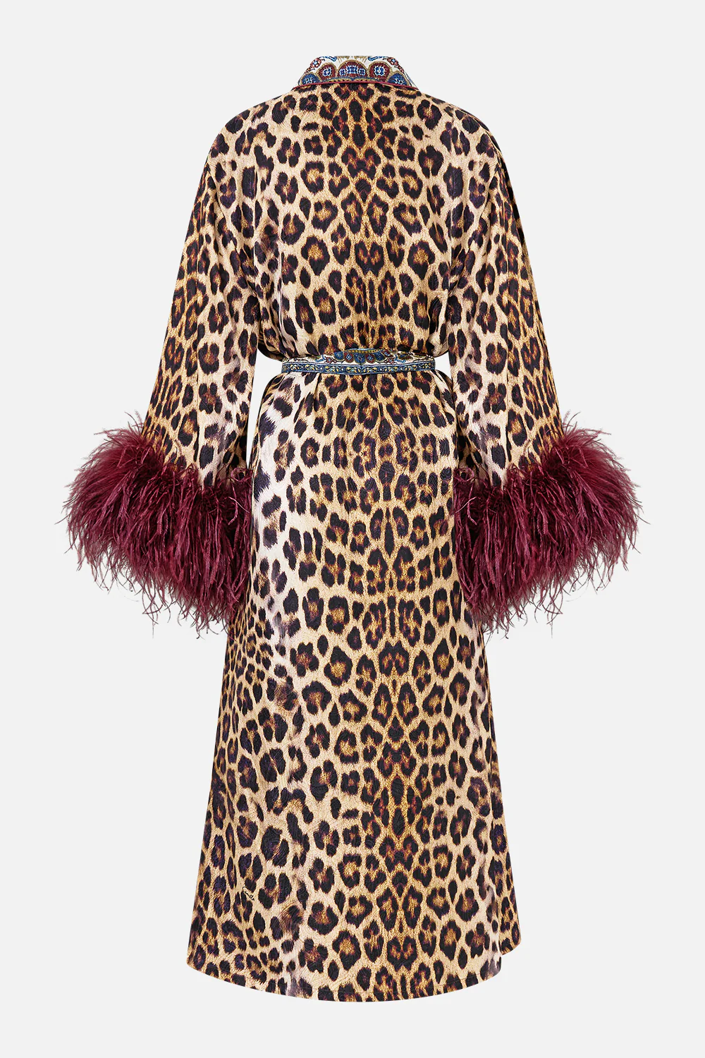 LONG ROBE WITH FLARED SLEEVE ISTANBUL ANIMALIA - Image 7