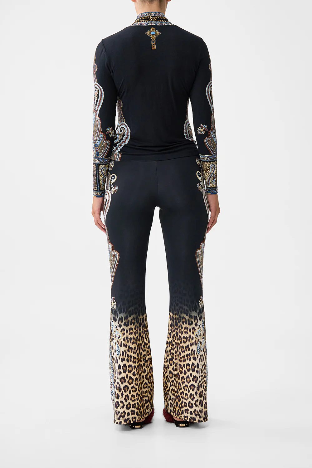 JERSEY FLARE PANT ISTANBUL ANIMALIA - Image 2
