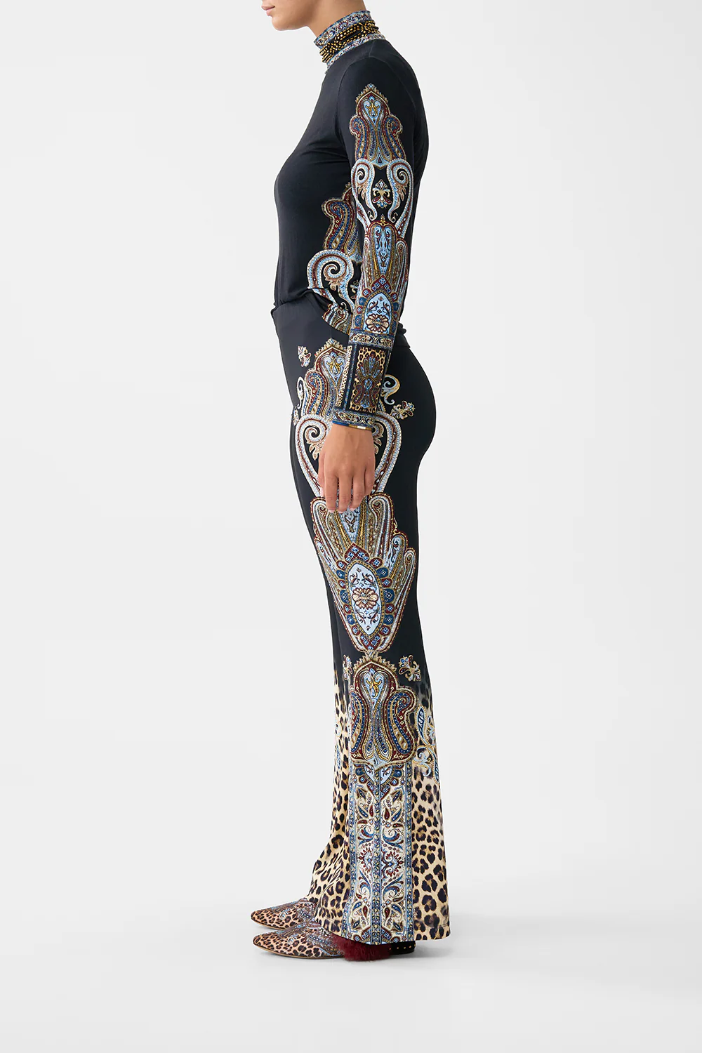 JERSEY FLARE PANT ISTANBUL ANIMALIA - Image 4
