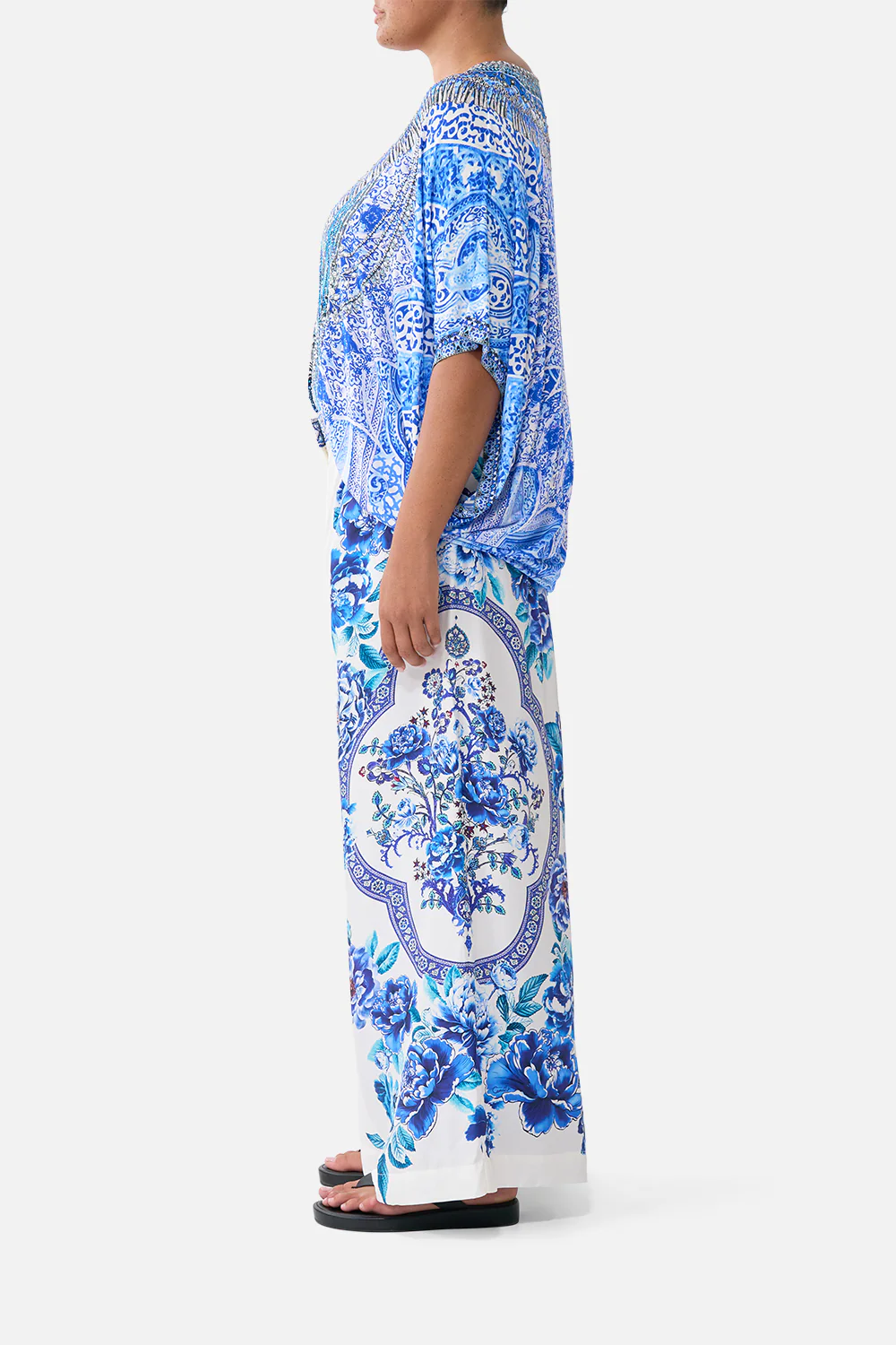 WIDE LEG WAISTED PANT A CERAMIC GARDEN - Image 11
