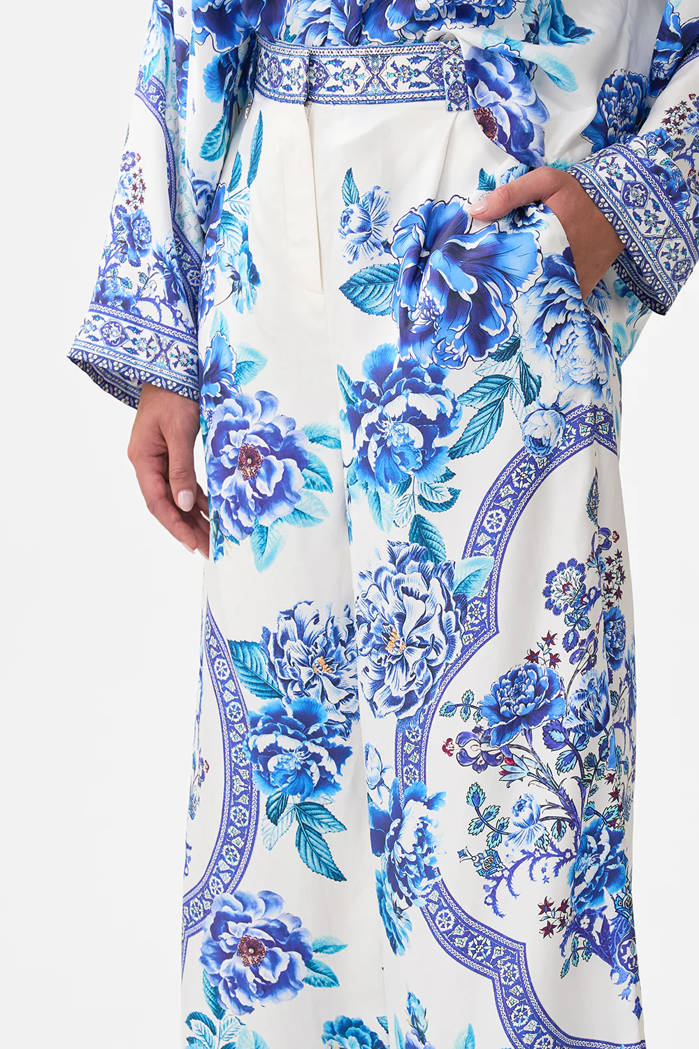 WIDE LEG WAISTED PANT A CERAMIC GARDEN - Image 5