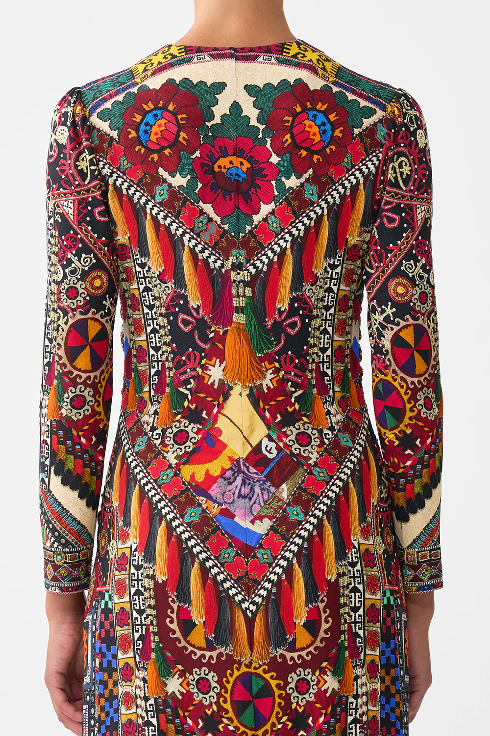 GATHERED JERSEY LONG DRESS PATCHWORK ALCHEMY - Image 6