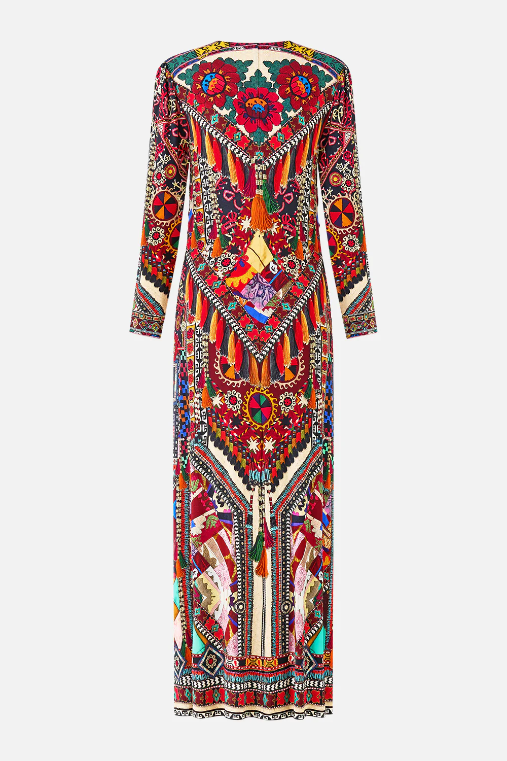 GATHERED JERSEY LONG DRESS PATCHWORK ALCHEMY - Image 7