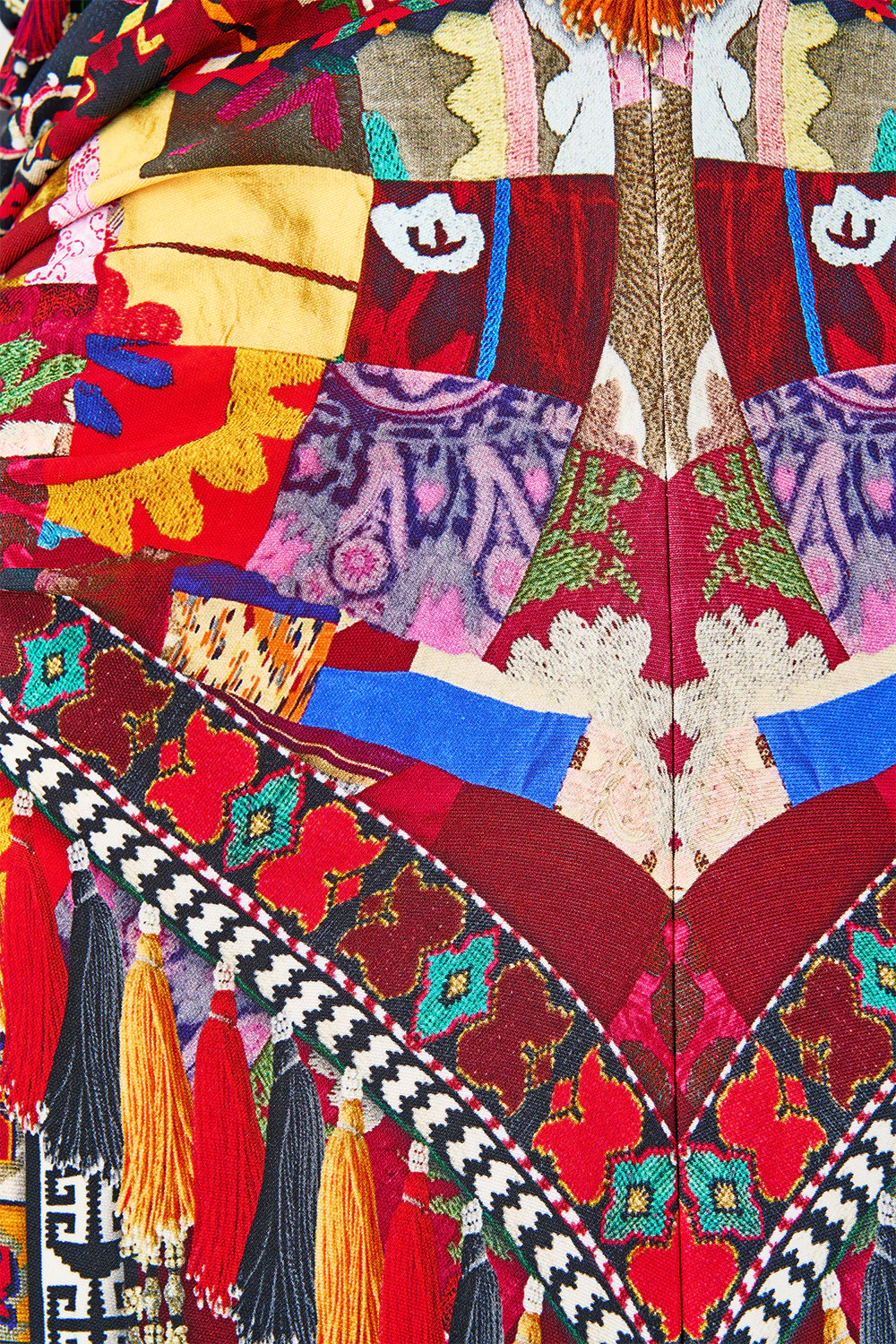 GATHERED JERSEY LONG DRESS PATCHWORK ALCHEMY - Image 8