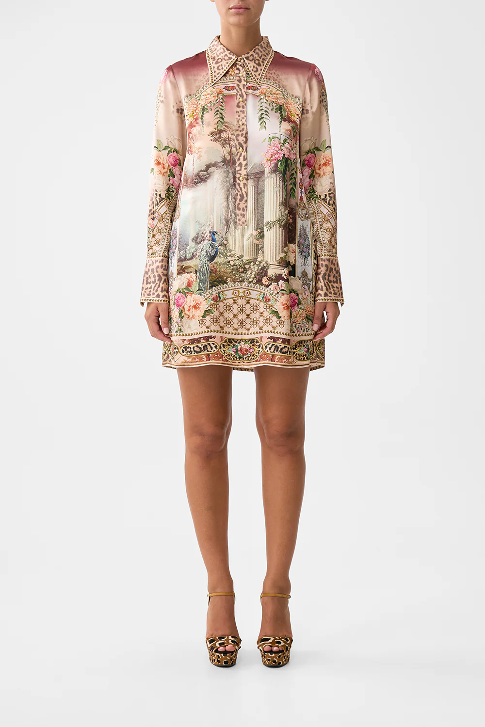 MINI SHIRT DRESS WATERCOLOUR WONDERLAND