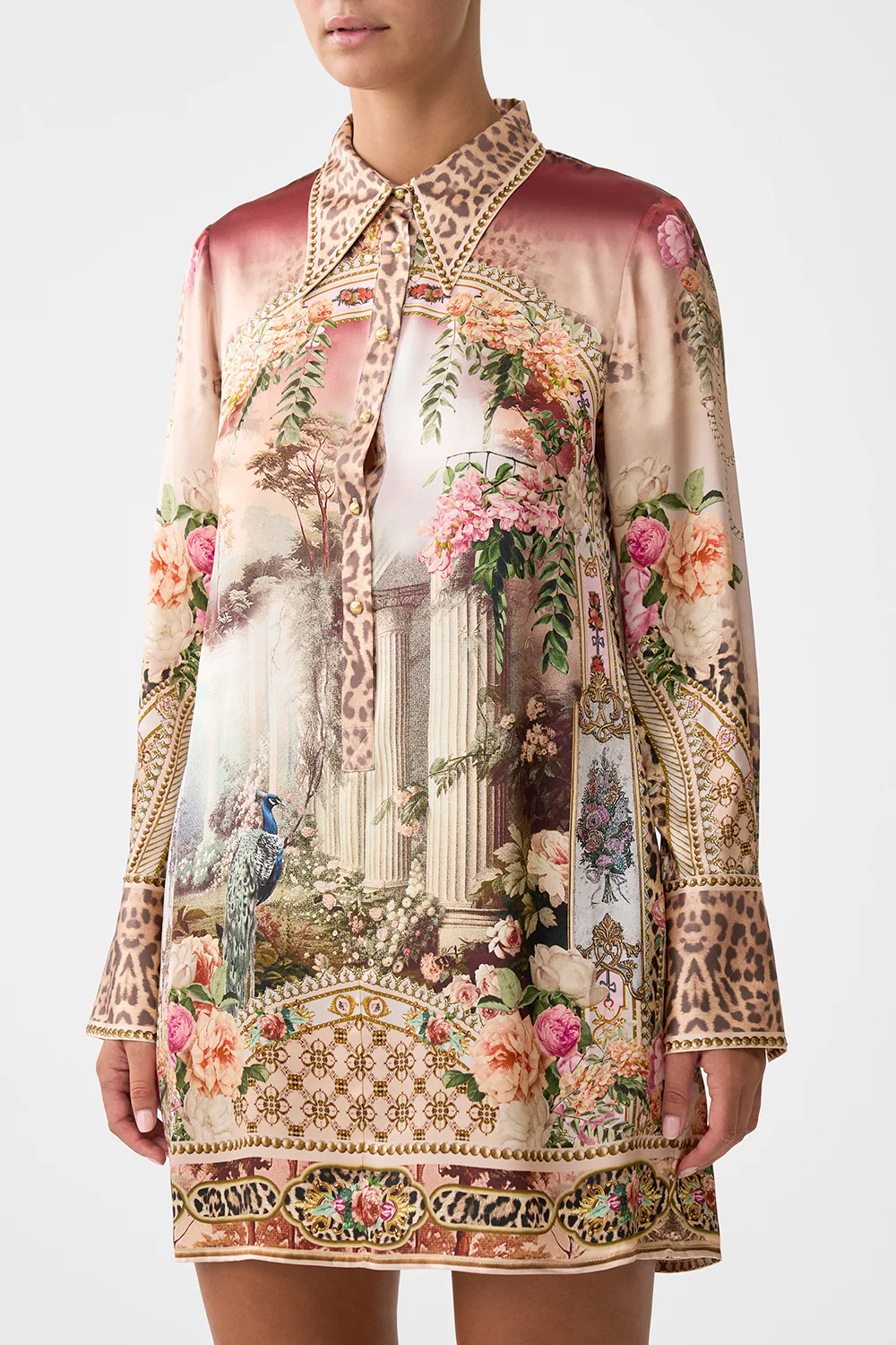 MINI SHIRT DRESS WATERCOLOUR WONDERLAND - Image 5
