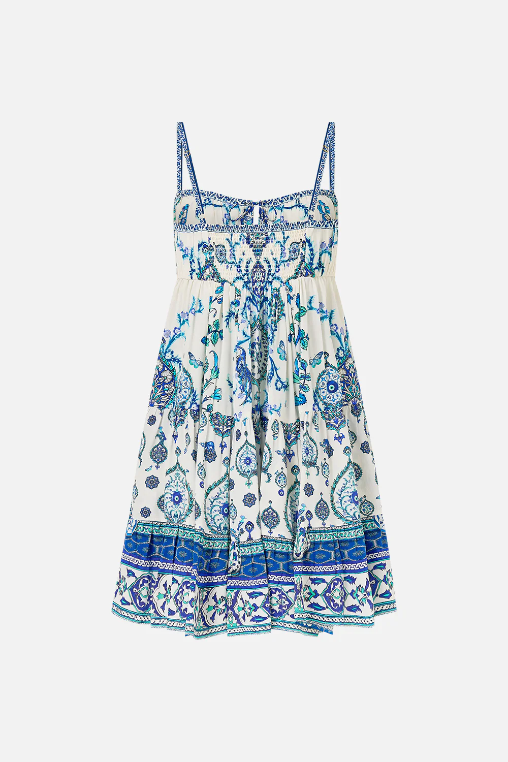 GATHERED BUST TIERED MINI DRESS ISNIK LULLABY - Image 7