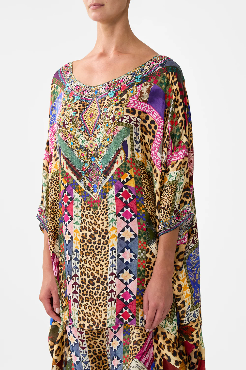 SCOOP BACK HEM DRESS EMBROIDERED EVER AFTER - Image 5