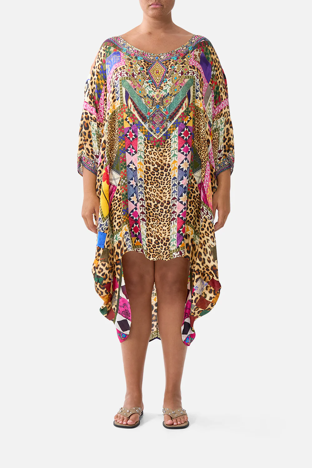 SCOOP BACK HEM DRESS EMBROIDERED EVER AFTER - Image 8
