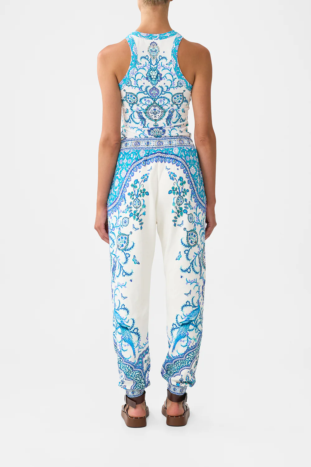 JERSEY TRACK PANT WITH SILK DETAILS ISNIK LULLABY - Image 2