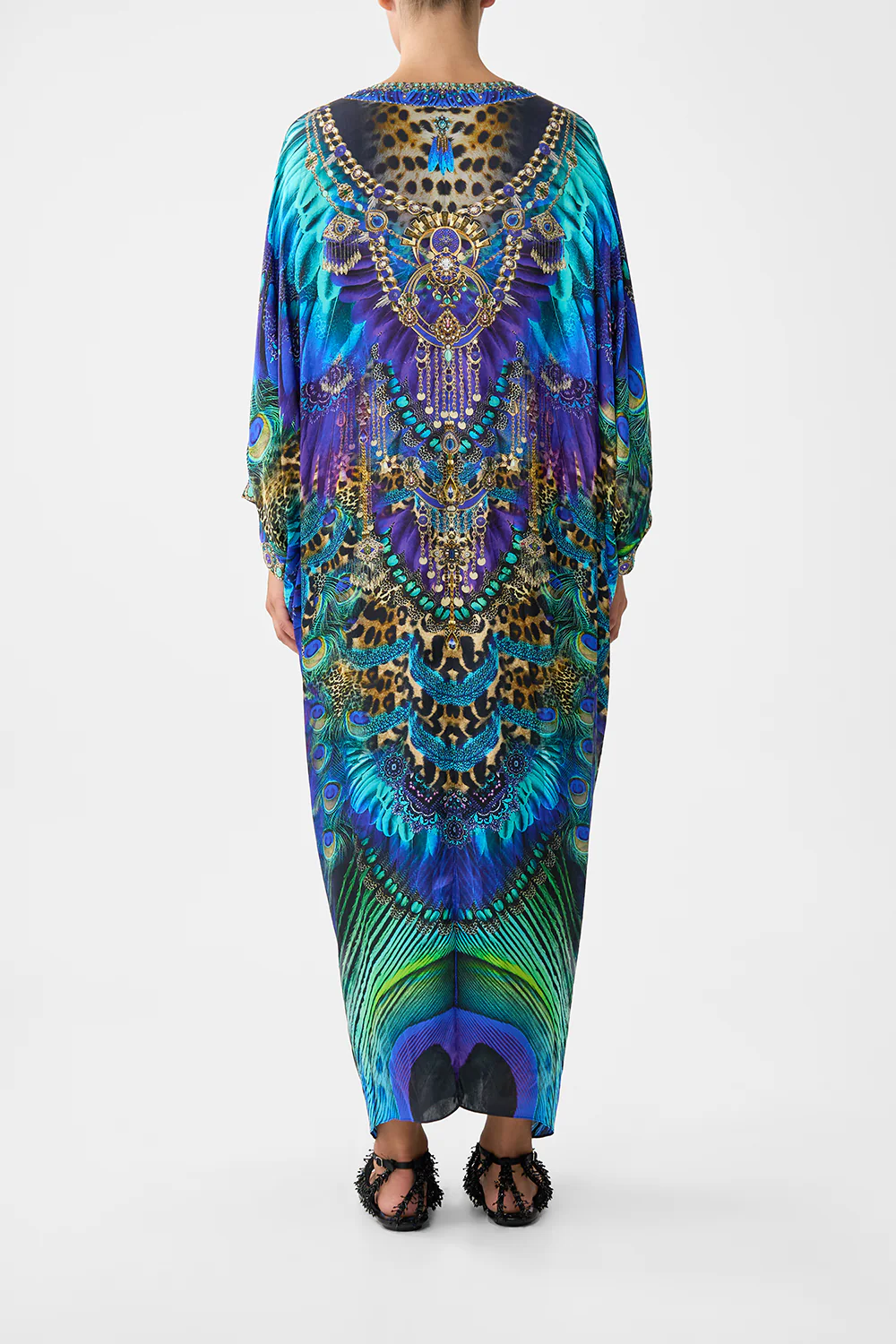 PIERCED V NECK KAFTAN COSMIC ZOOLOGY - Image 2