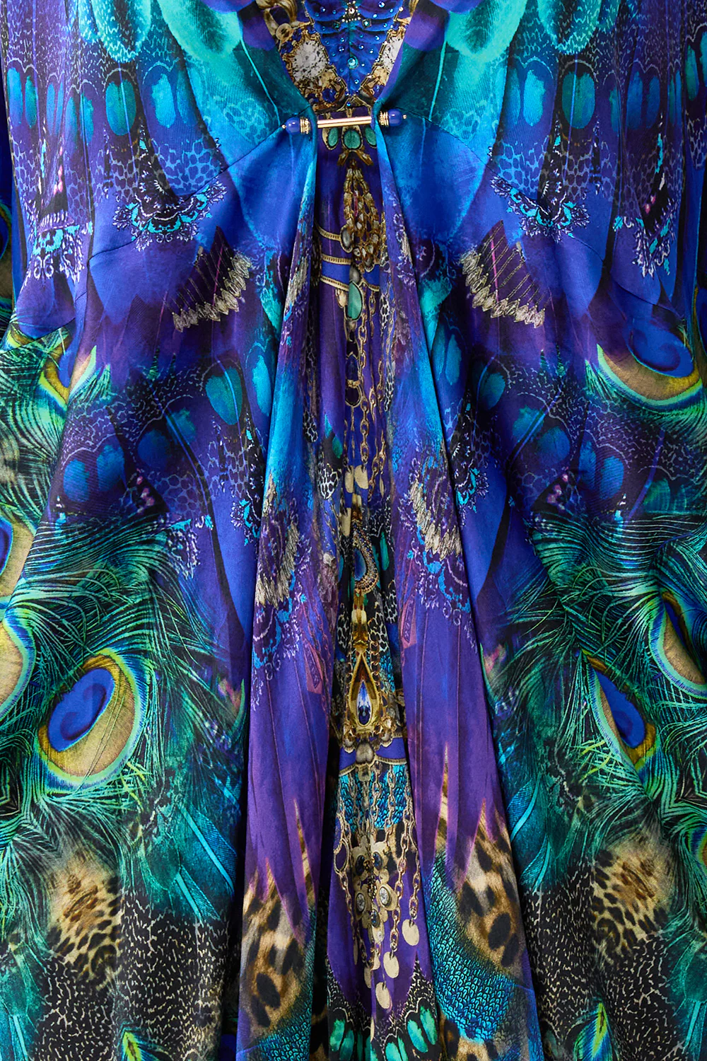 PIERCED V NECK KAFTAN COSMIC ZOOLOGY - Image 6