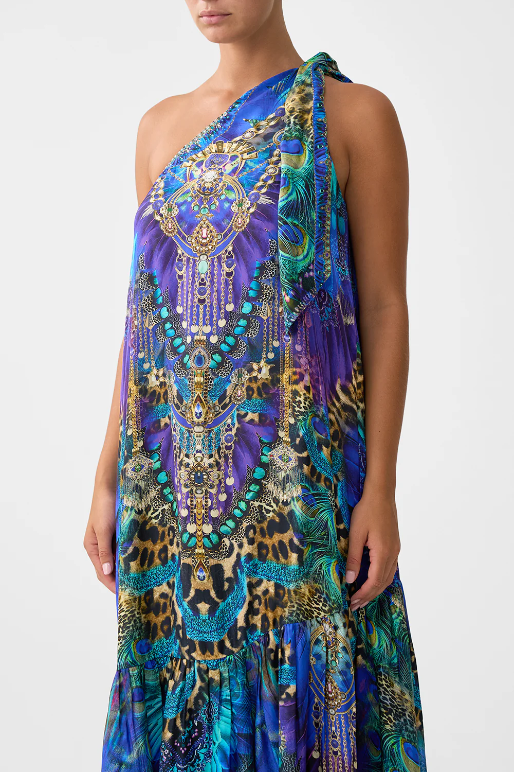 TIE ONE SHOULDER DRESS COSMIC ZOOLOGY - Image 5