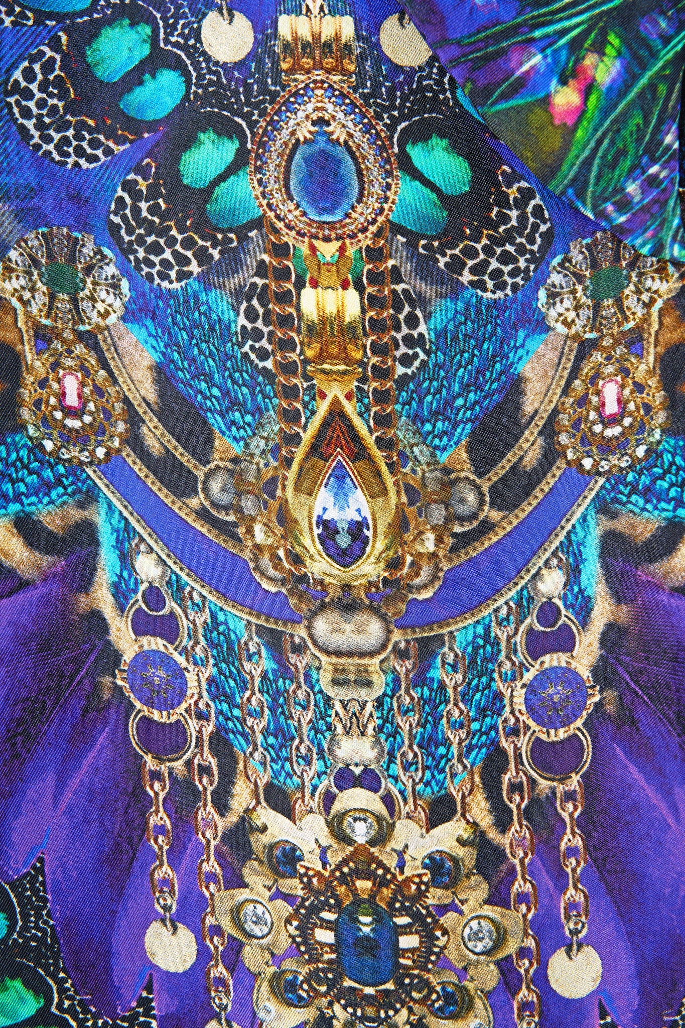 TIE ONE SHOULDER DRESS COSMIC ZOOLOGY - Image 8