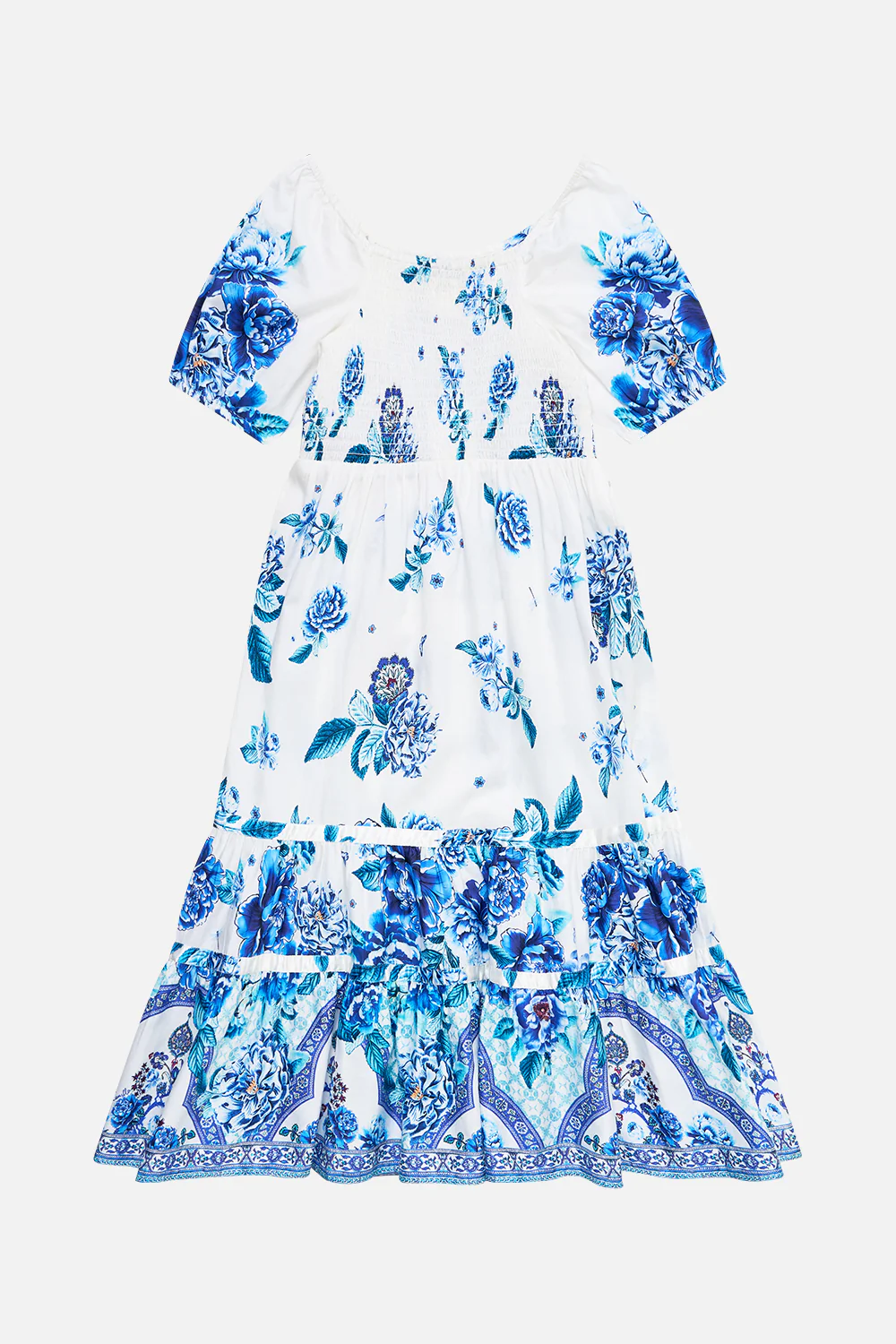 KIDS PEASANT MAXI DRESS WITH RIBBON SKIRT A CERAMIC GARDEN - Image 2