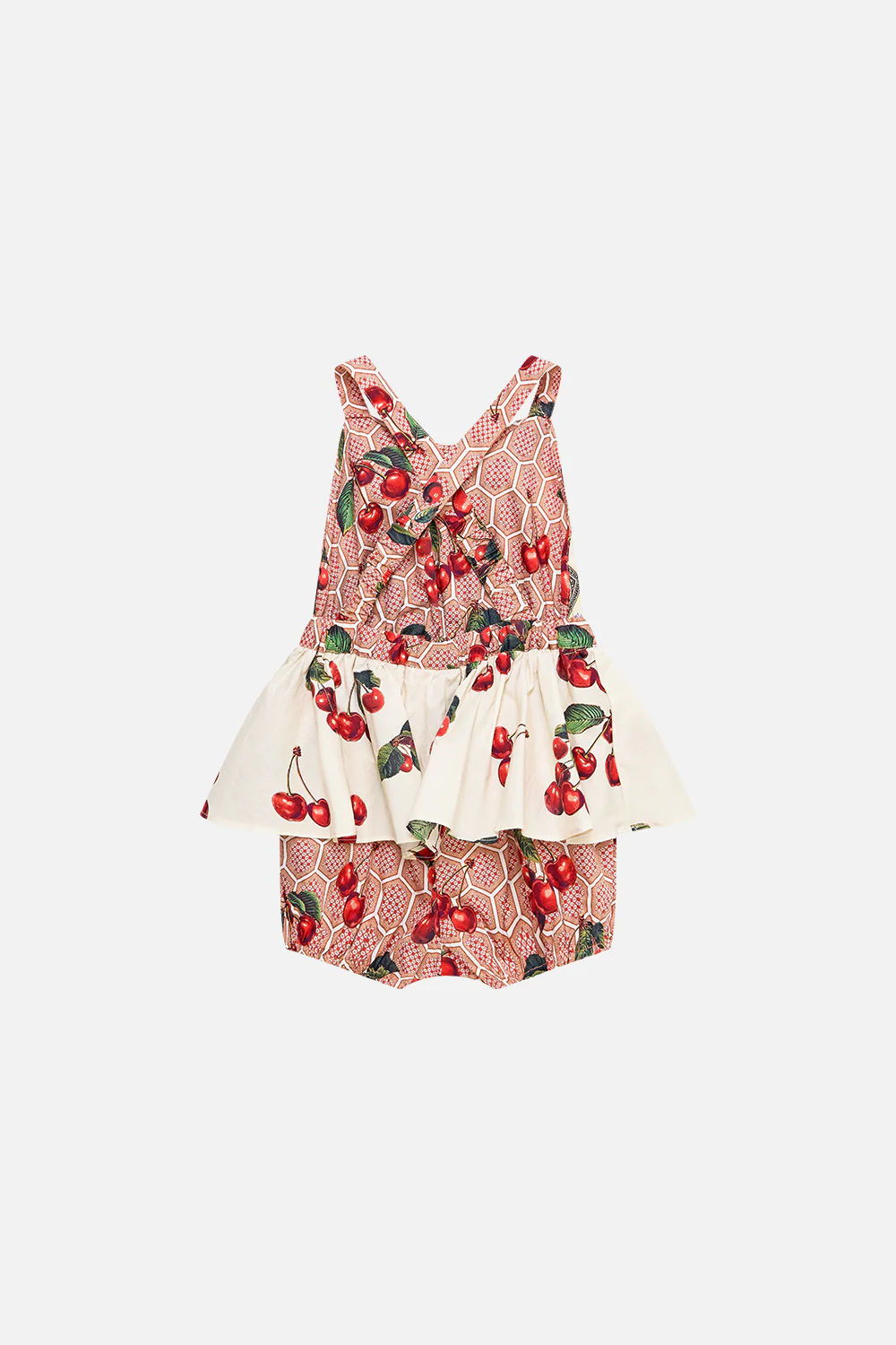 BABIES CROSS BACK JUMP DRESS WITH FRILL NECK NOTES FROM THE ROAD - Image 2