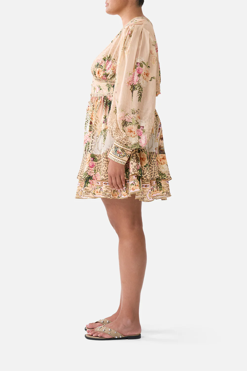 BUTTON FRONT FRILL DRESS WATERCOLOUR WONDERLAND - Image 10