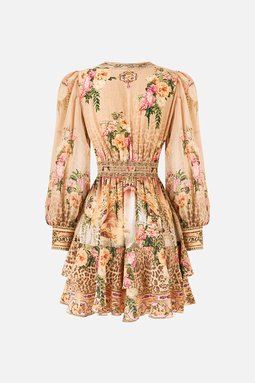 BUTTON FRONT FRILL DRESS WATERCOLOUR WONDERLAND - Image 6