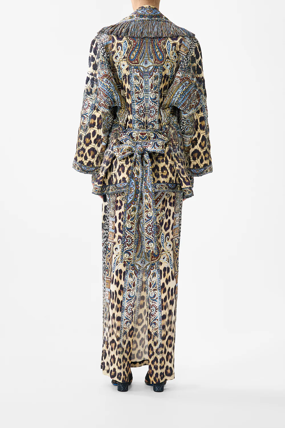 QUILTED ROLL COLLAR COAT ISTANBUL ANIMALIA - Image 2