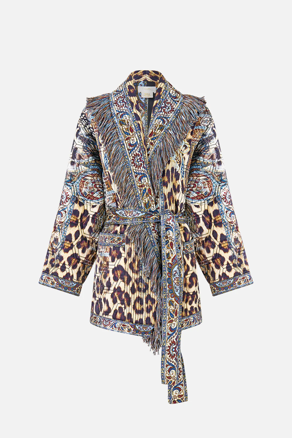 QUILTED ROLL COLLAR COAT ISTANBUL ANIMALIA - Image 3