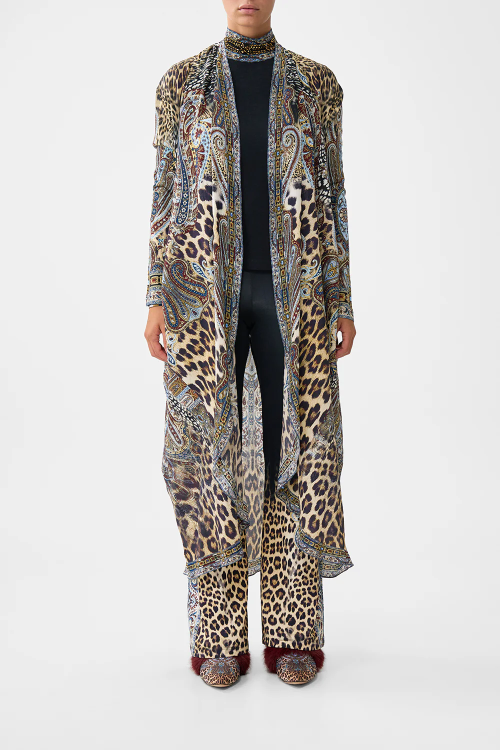 LONG CASUAL JACKET WITH POCKETS ISTANBUL ANIMALIA
