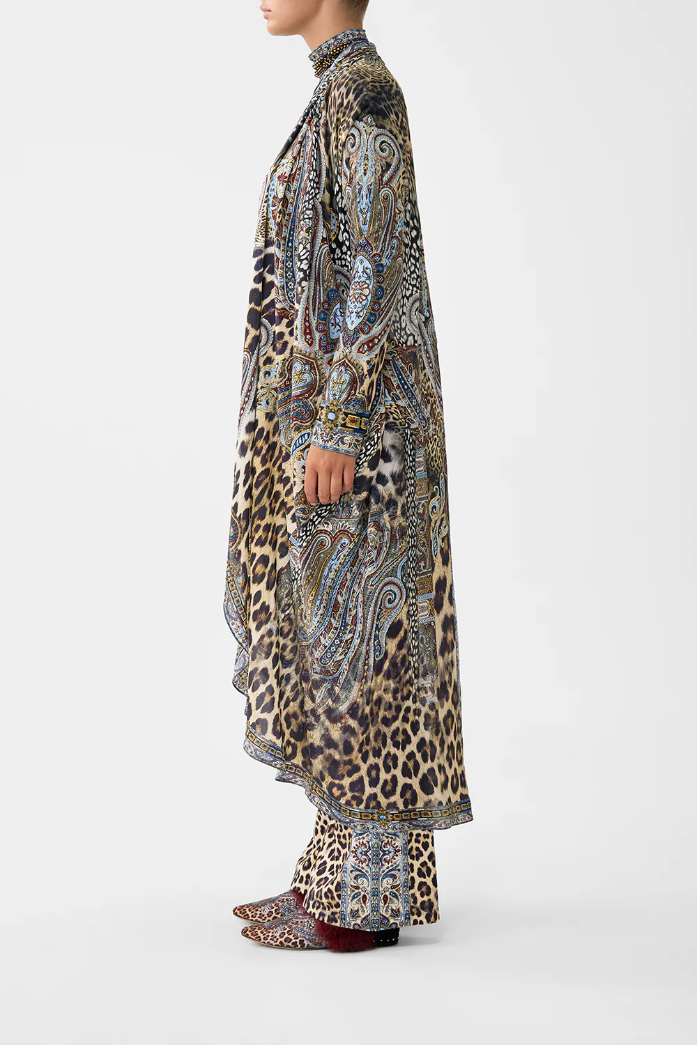 LONG CASUAL JACKET WITH POCKETS ISTANBUL ANIMALIA - Image 4