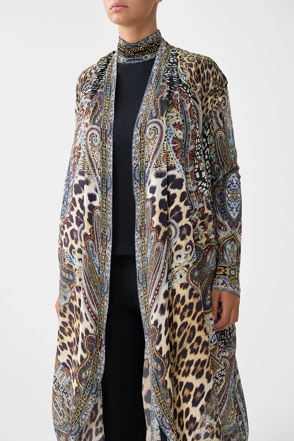 LONG CASUAL JACKET WITH POCKETS ISTANBUL ANIMALIA - Image 5