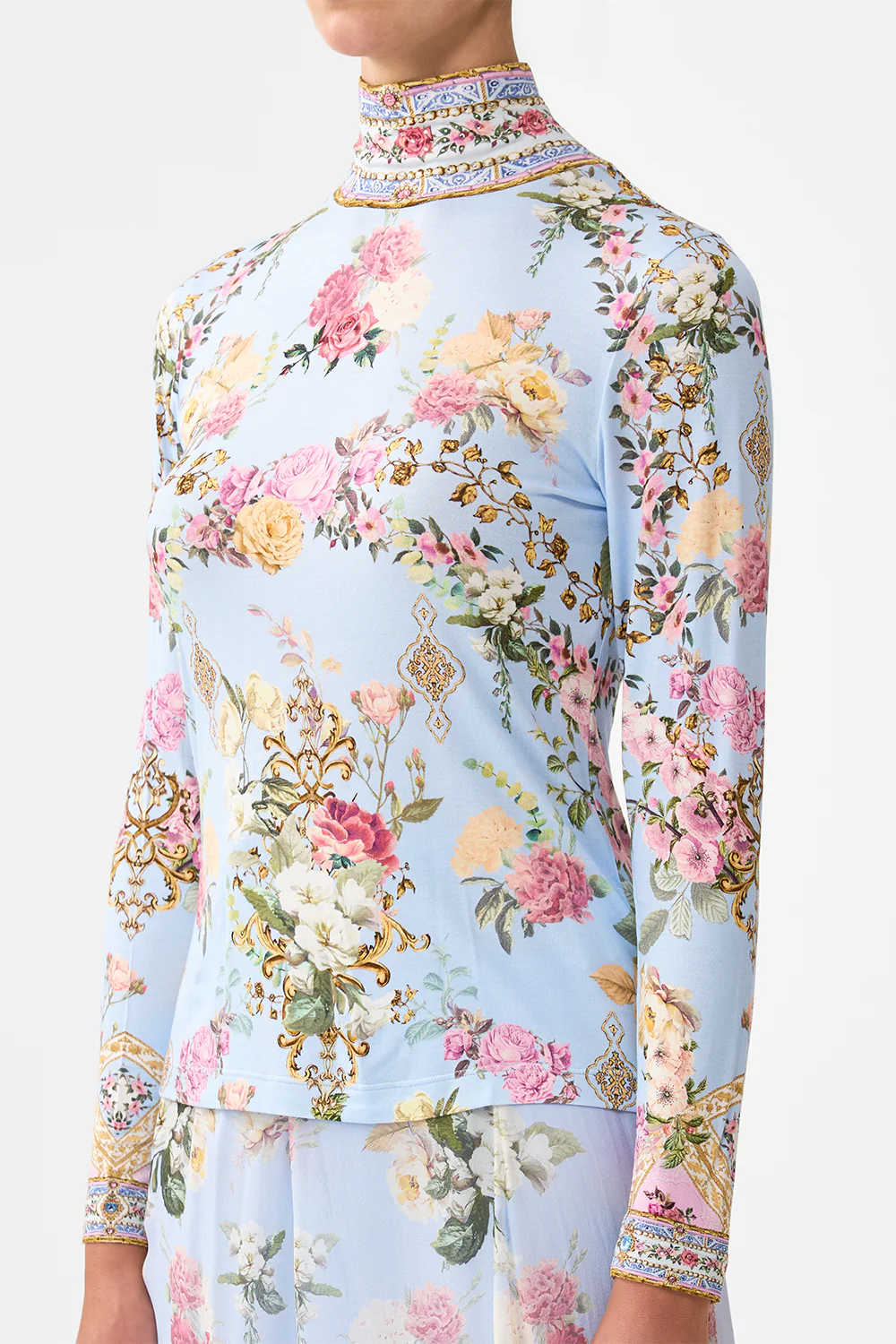 JERSEY TURTLENECK TILED IN TIME - Image 5