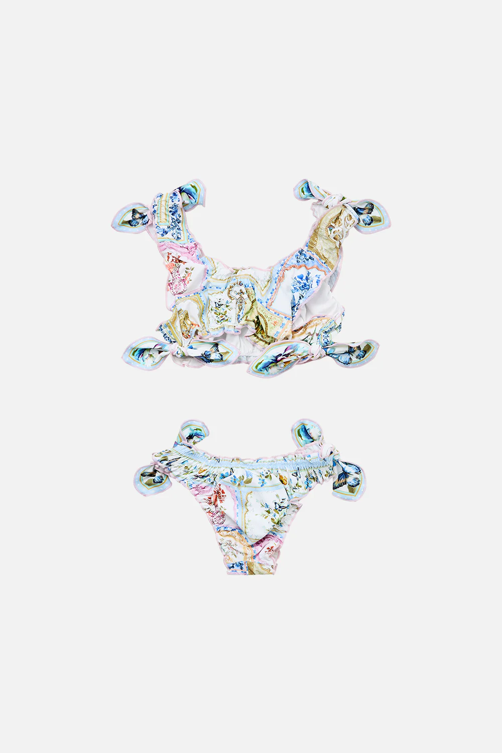 KIDS BABYLOCKED BIKINI SET WITH TIE SIDE BOTANICAL BALLADS - Image 2