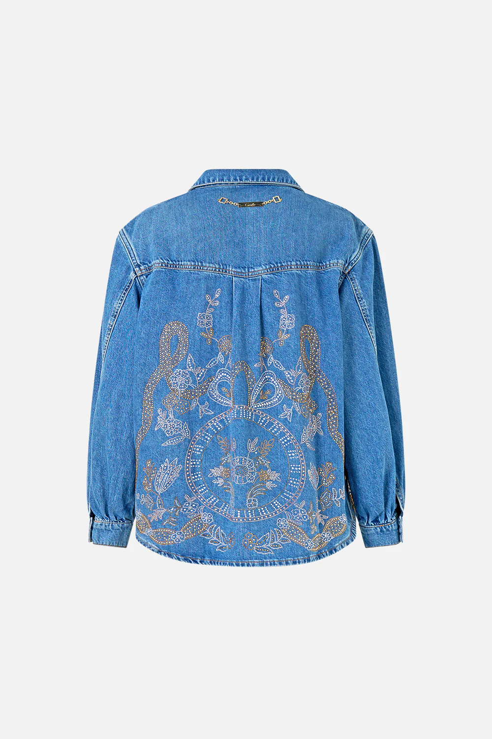 LALITA ACE OF LACE LONG LINE SHIRT DENIM - Image 10