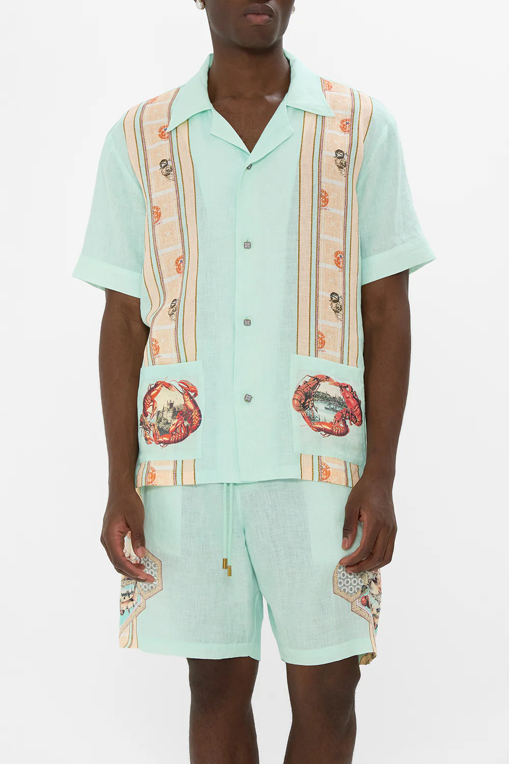 SHORT SLEEVE CABANA SHIRT WITH LOVE FROM TÜRKIYE - Image 5
