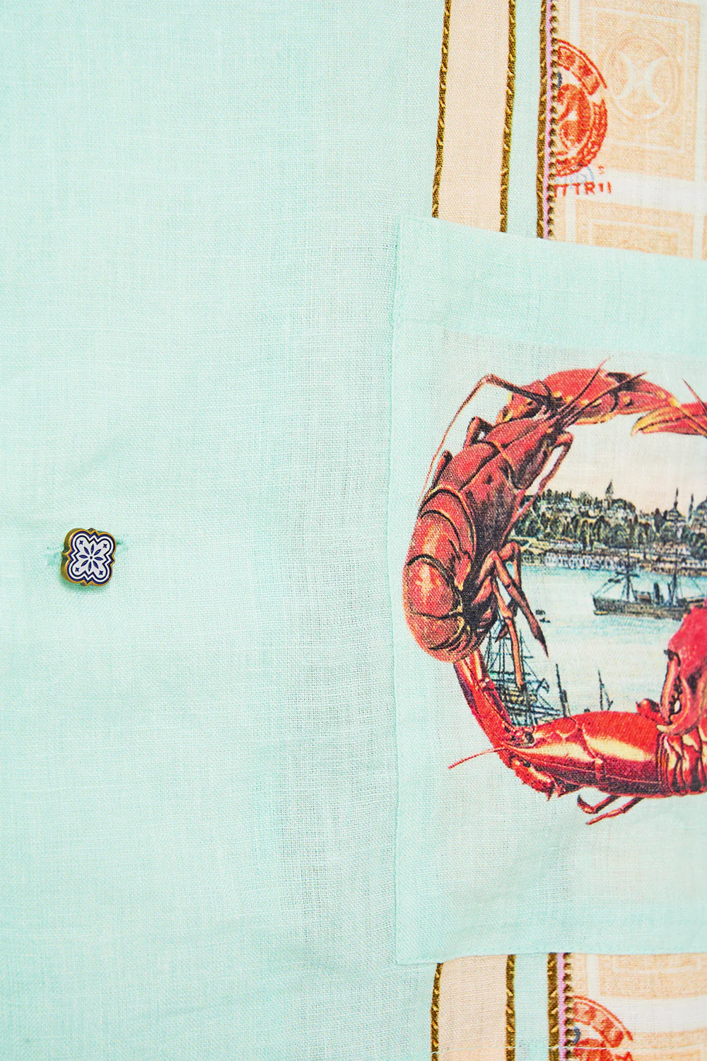 SHORT SLEEVE CABANA SHIRT WITH LOVE FROM TÜRKIYE - Image 7