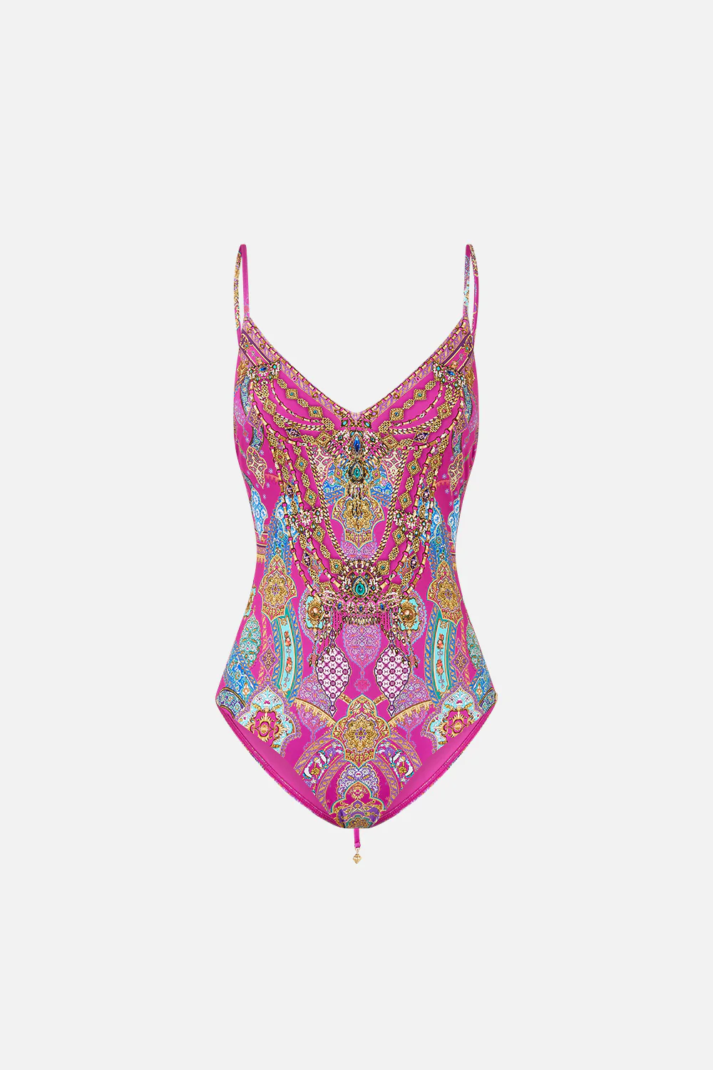 V NECK ONE PIECE WITH LACE UP TIE BACK CONCUBINES, SULTANS & COURTIERS - Image 3