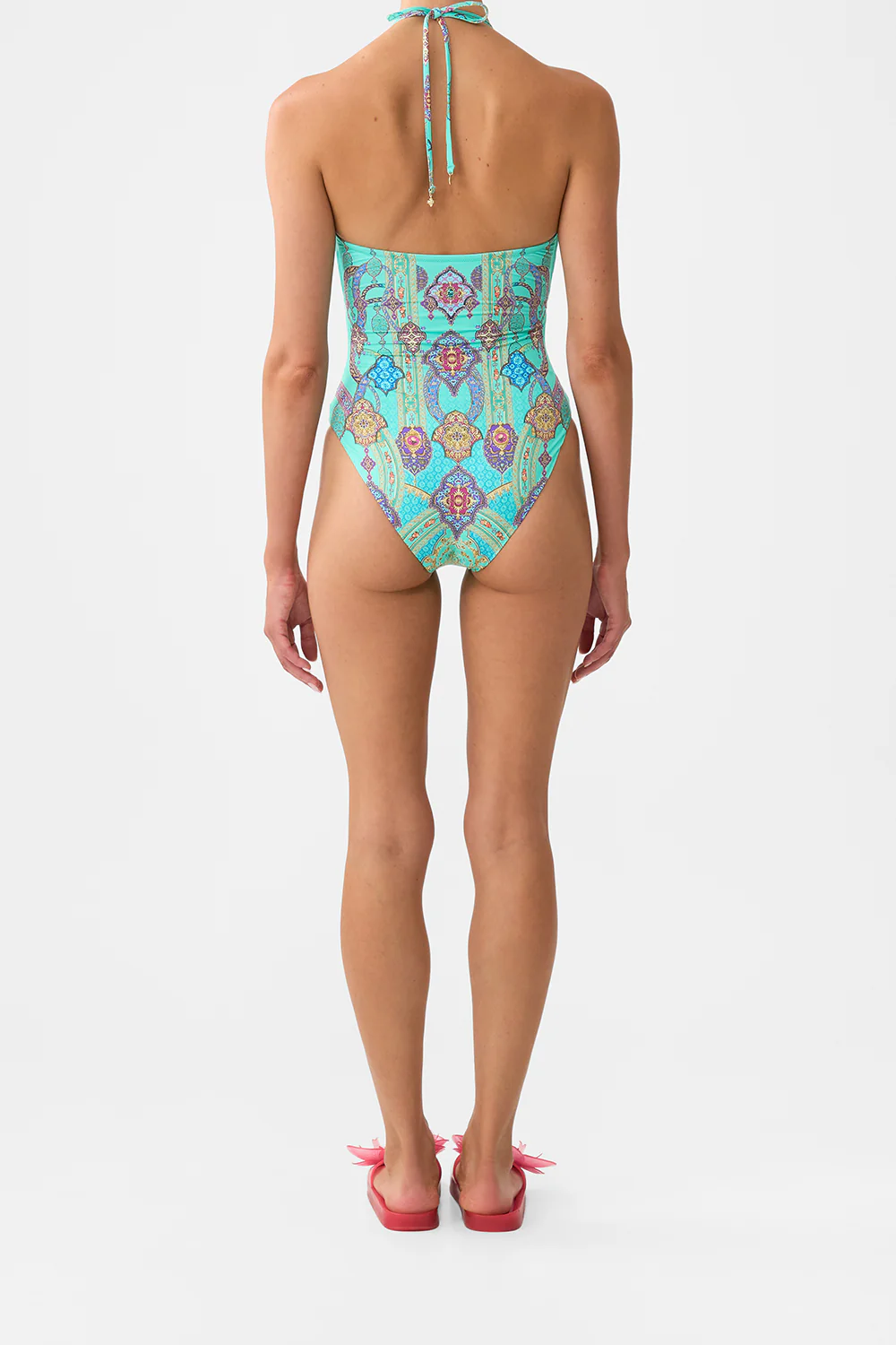 CUT OUT HALTER ONE PIECE WITH FRONT TRIM THE CONCUBINES CORRIDOR - Image 2