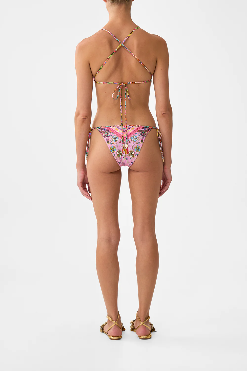 EMBROIDERED TRI BIKINI PATCHWORK PANORAMA - Image 2
