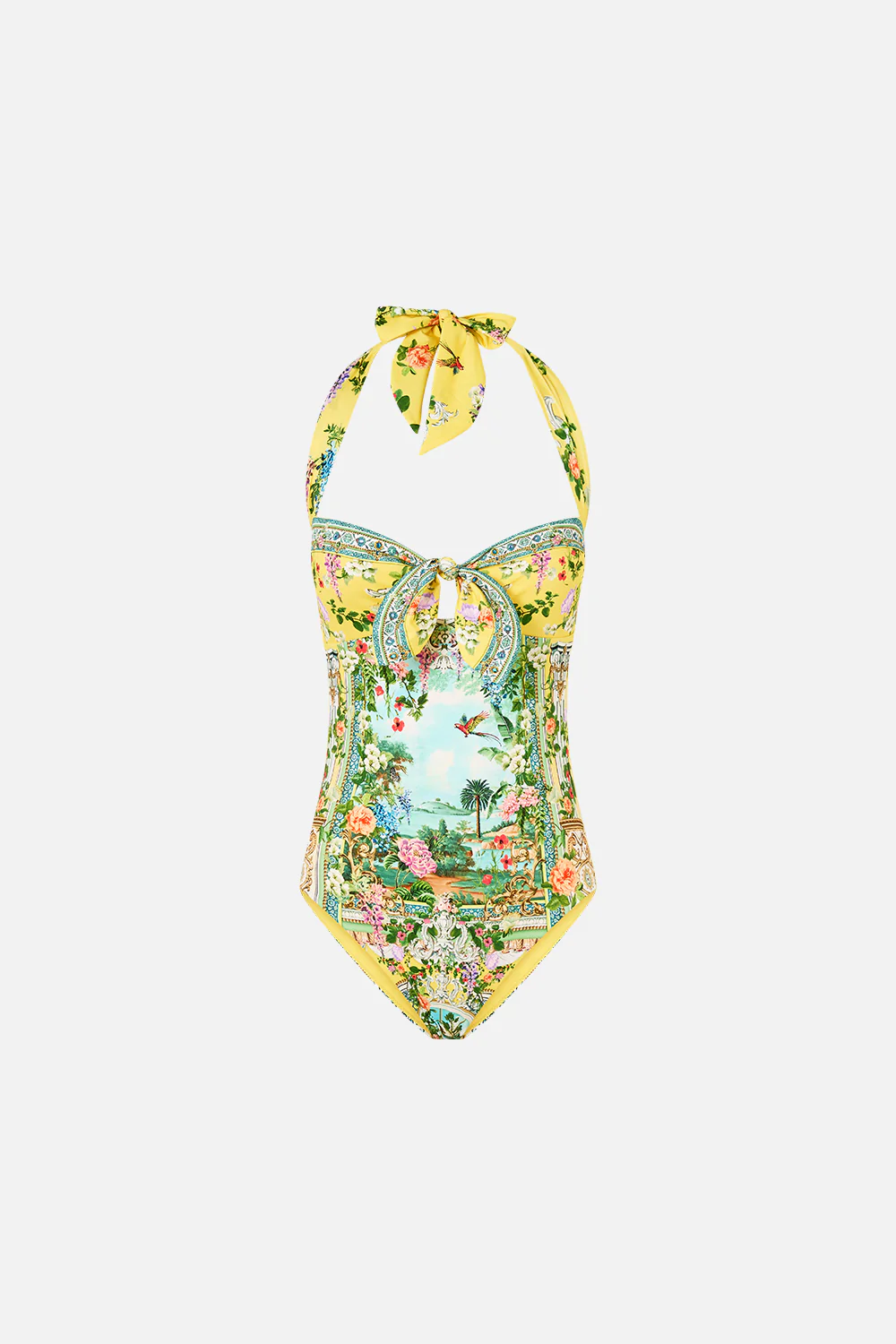 TIE FRONT HALTER ONE PIECE WITH GATHERED SIDES TALES OF TOPKAPI PALACE - Image 3