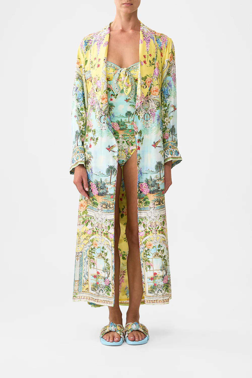 TIE FRONT HALTER ONE PIECE WITH GATHERED SIDES TALES OF TOPKAPI PALACE - Image 7