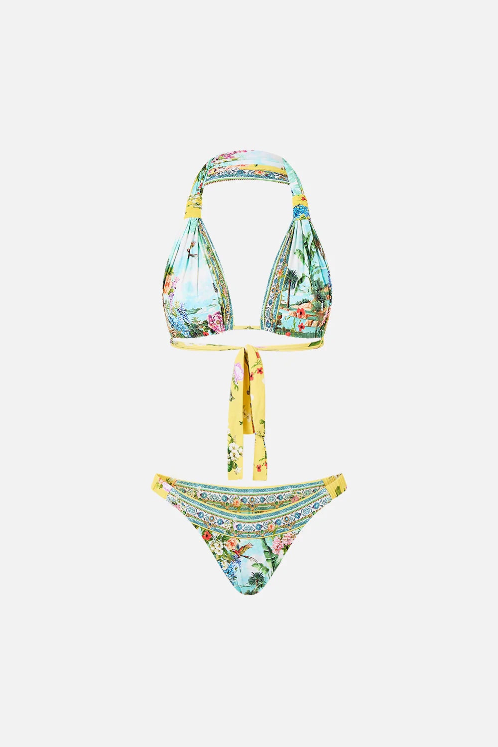 REVERSIBLE GATHERED TAB HALTER BIKINI SET TALES OF TOPKAPI PALACE - Image 3