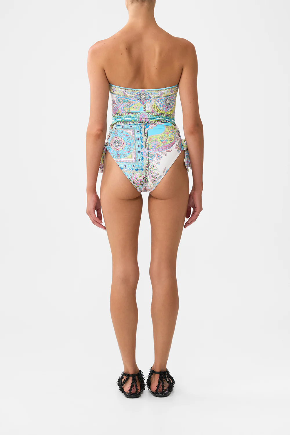 BANDEAU ONE PIECE WITH EYELET TIE SIDES MAGIC CARPET RIDE - Image 2