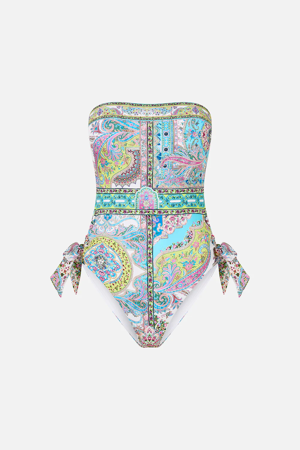 BANDEAU ONE PIECE WITH EYELET TIE SIDES MAGIC CARPET RIDE - Image 3