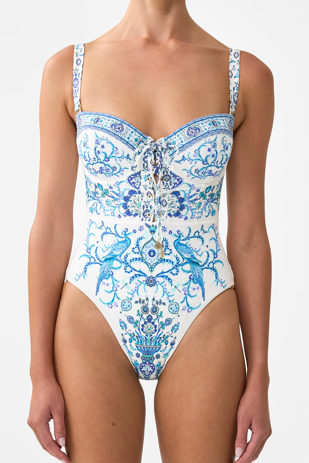 LACE UP UNDERWIRE MOULDED CUP ONE PIECE ISNIK LULLABY - Image 6