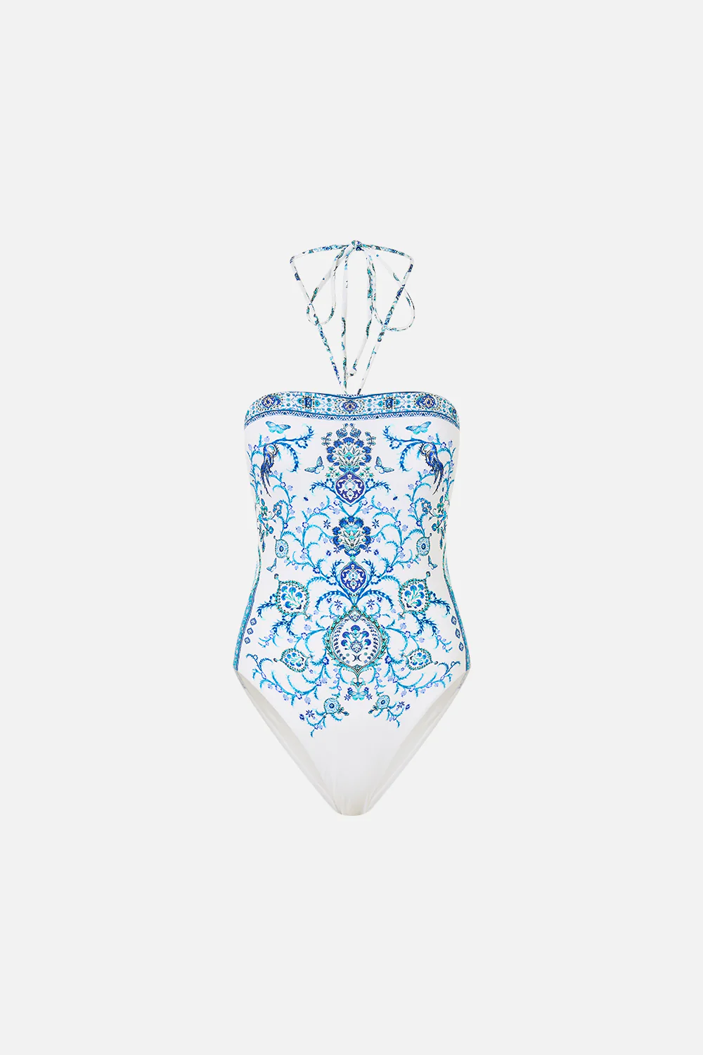 BANDEAU ONE PIECE WITH HALTER TIE ISNIK LULLABY - Image 3