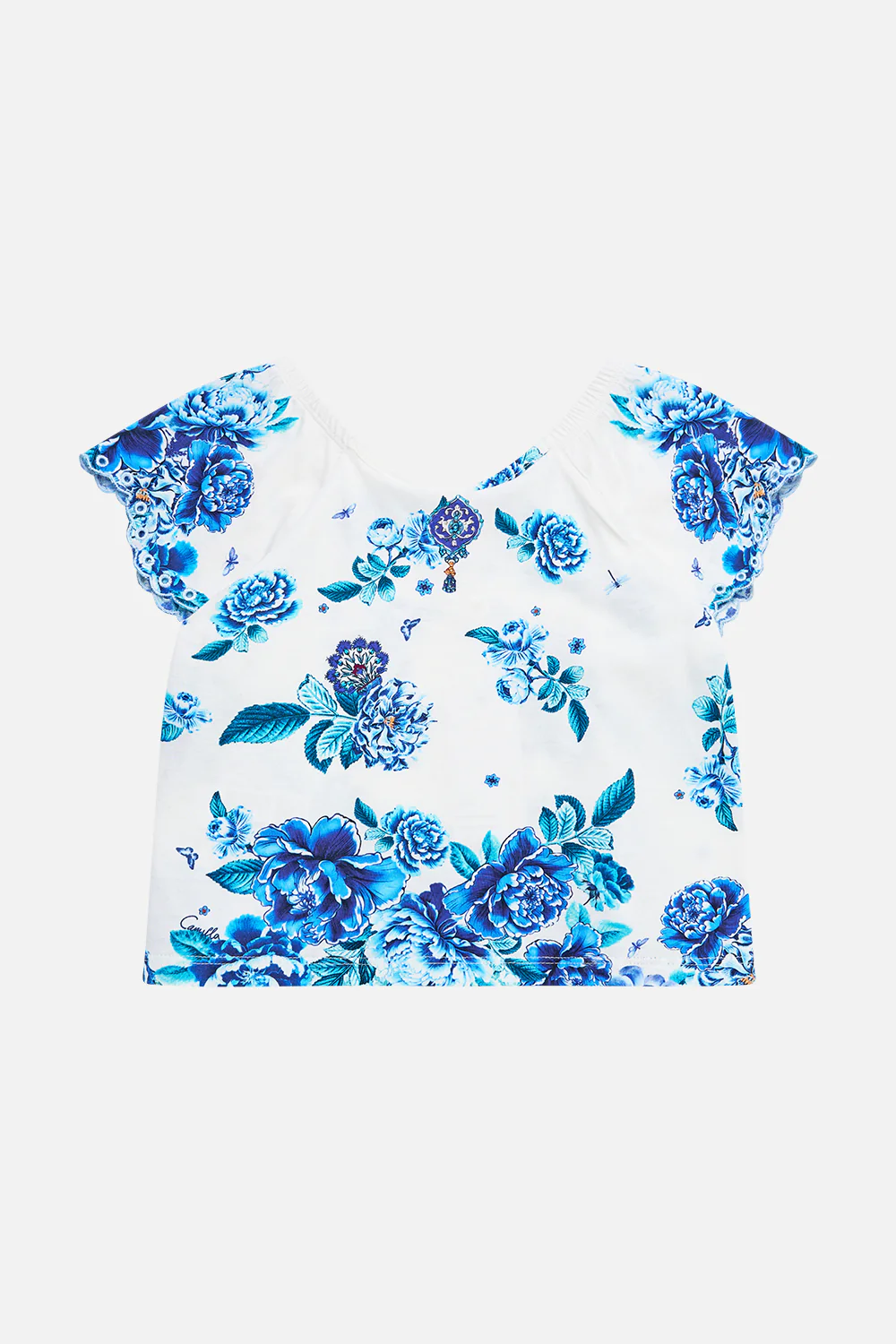 KIDS SHORT SLEEVE SQUARE NECK TEE A CERAMIC GARDEN - Image 2